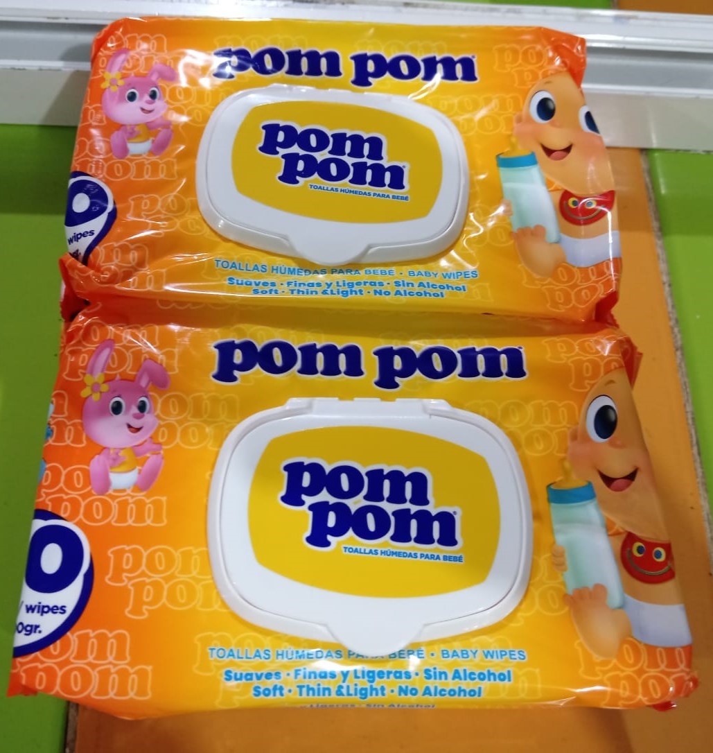 PAQ TOALLITAS HUMEDAS POM POM