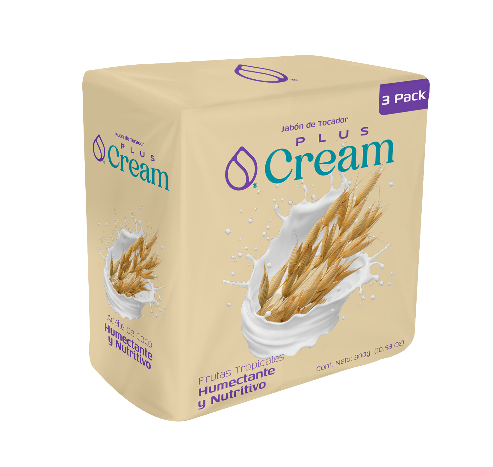 3PACK JABON PLUS CREAM